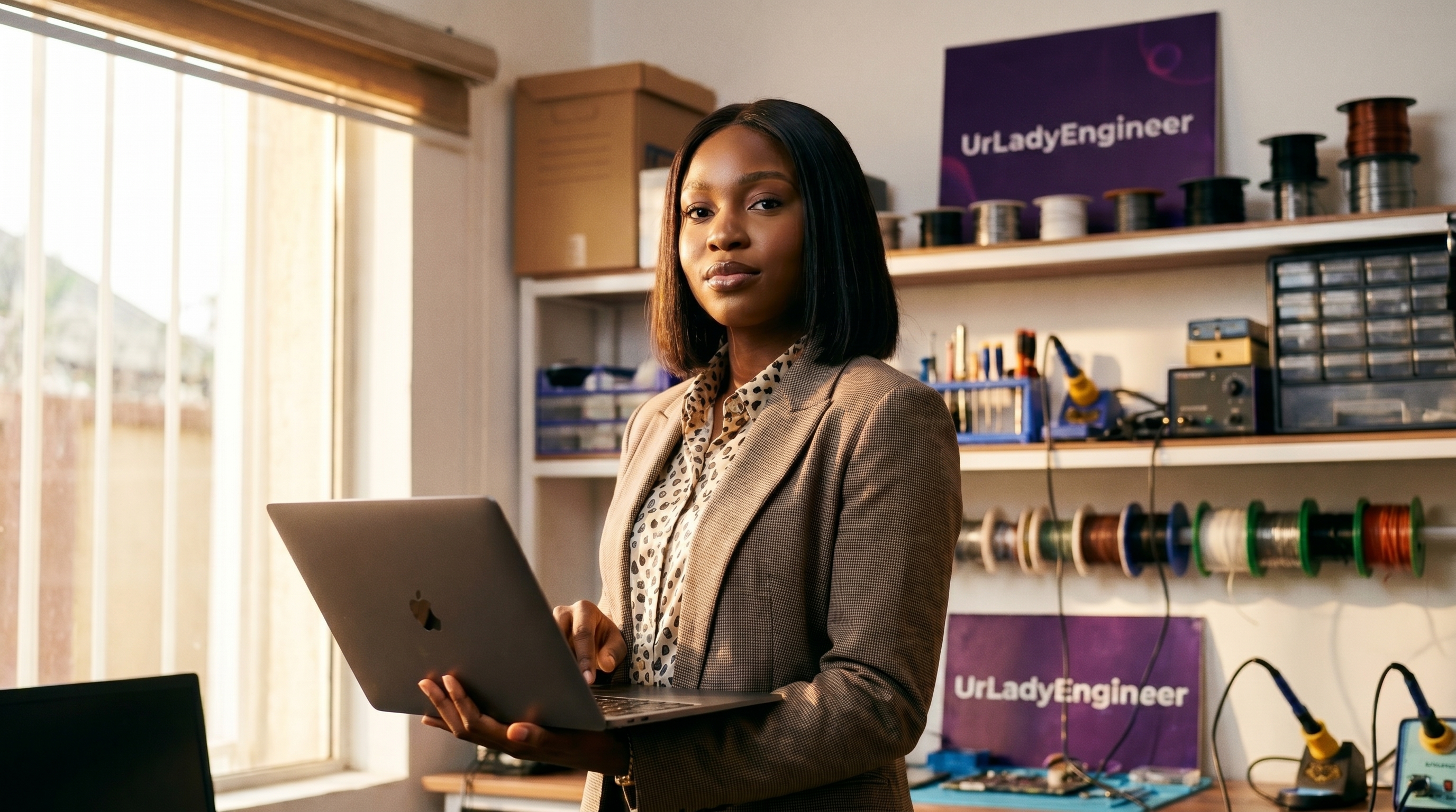 urladyEngineer founder in professional workspace